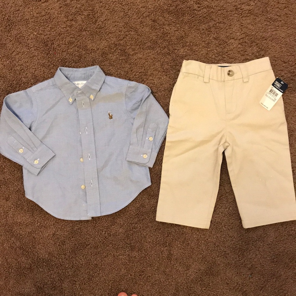 NEW POLO RALPH LAUREN TODDLER BOY BUNDLE OUTFIT